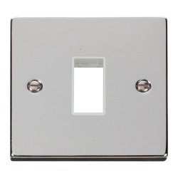 VPCH401WH Deco 1 Gang Plate Single Aperture - Whit