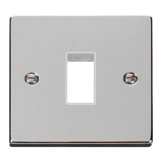VPCH401WH Deco 1 Gang Plate Single Aperture - Whit