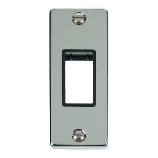VPCH471BK Deco Single Architrave Plate & Aperture