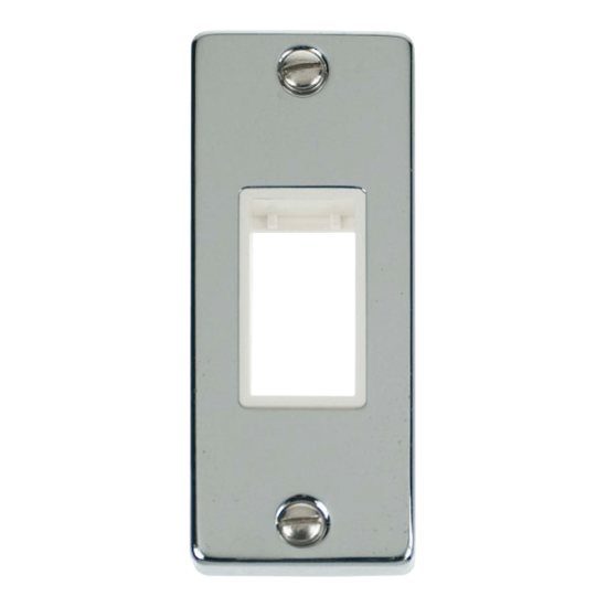 VPCH471WH Deco Single Architrave Plate & Aperture