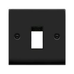 VPMB401BK Deco SINGLE SWITCH PLATE1 GANG APERTURE