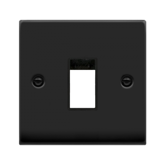 VPMB401BK Deco SINGLE SWITCH PLATE1 GANG APERTURE