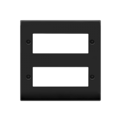VPMB512 Deco 12 MINIGRID MODULE PLATE - MATT BLACK