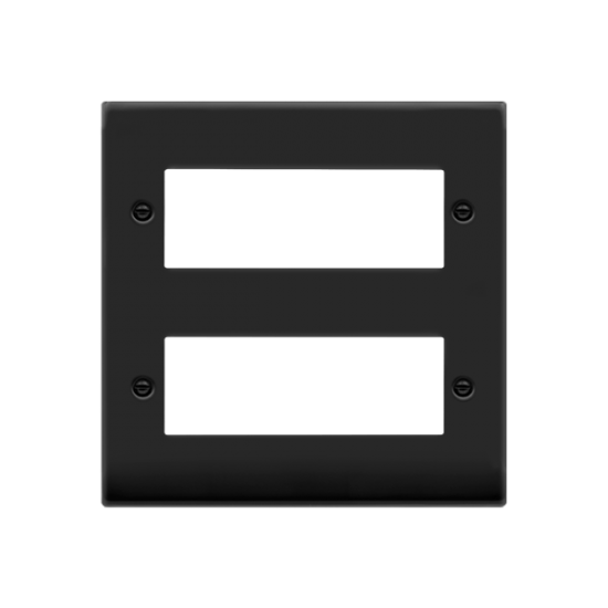 VPMB512 Deco 12 MINIGRID MODULE PLATE - MATT BLACK