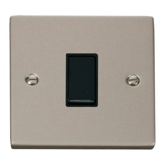 VPPN011BK Deco 1 Gang 2 Way 10AX Switch - Black