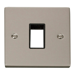 VPPN401BK Deco 1 Gang Plate Single Aperture - Blac