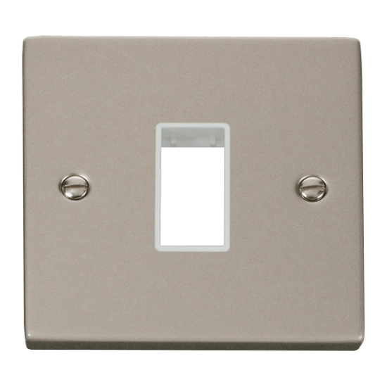 VPPN401WH Deco 1 Gang Plate Single Aperture - Whit