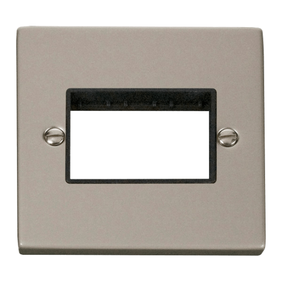 VPPN403BK Deco 1 Gang Plate Triple Aperture - Blac