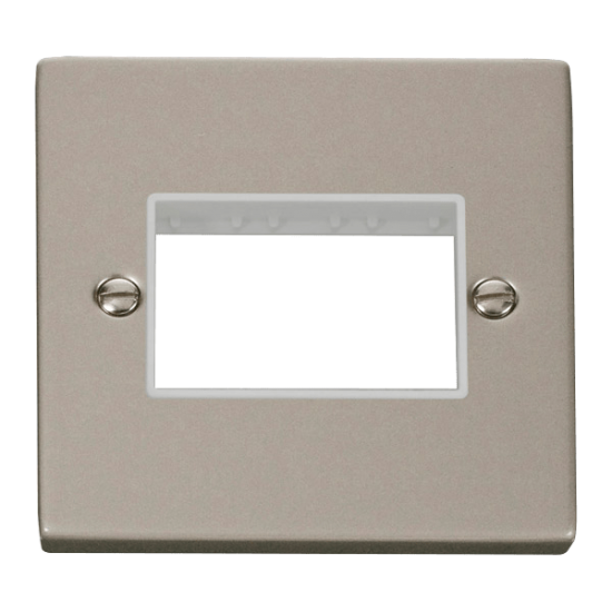VPPN403WH Deco 1 Gang Plate Triple Aperture - Whit