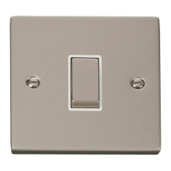 VPPN411WH Deco 1 Gang 2 Way 'Ingot' 10AX Switch -