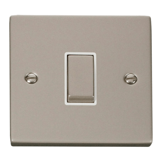 VPPN411WH Deco 1 Gang 2 Way 'Ingot' 10AX Switch -