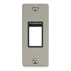 VPPN471BK Deco Single Architrave Plate & Aperture