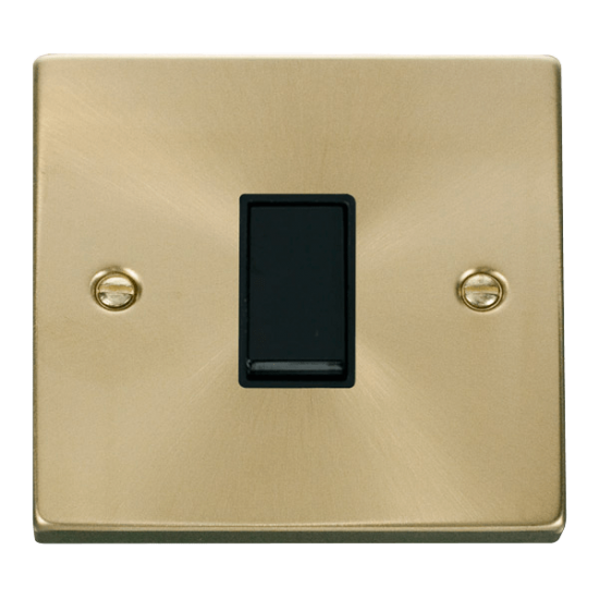 VPSB011BK Deco 1 Gang 2 Way 10AX Switch - Black