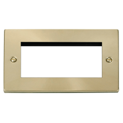VPSB312 Deco Double Plate (Quad Media Module Apert