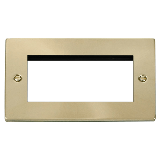 VPSB312 Deco Double Plate (Quad Media Module Apert