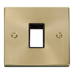 VPSB401BK Deco 1 Gang Plate Single Aperture - Blac