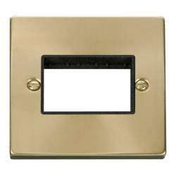 VPSB403BK Deco 1 Gang Plate Triple Aperture - Blac