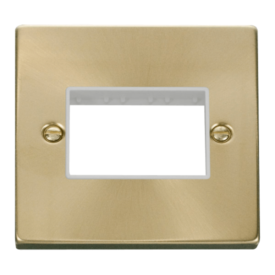 VPSB403WH Deco 1 Gang Plate Triple Aperture - Whit