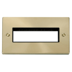 VPSB426BK Deco 2 Gang Plate 6 In-Line Aperture - B