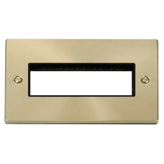 VPSB426BK Deco 2 Gang Plate 6 In-Line Aperture - B