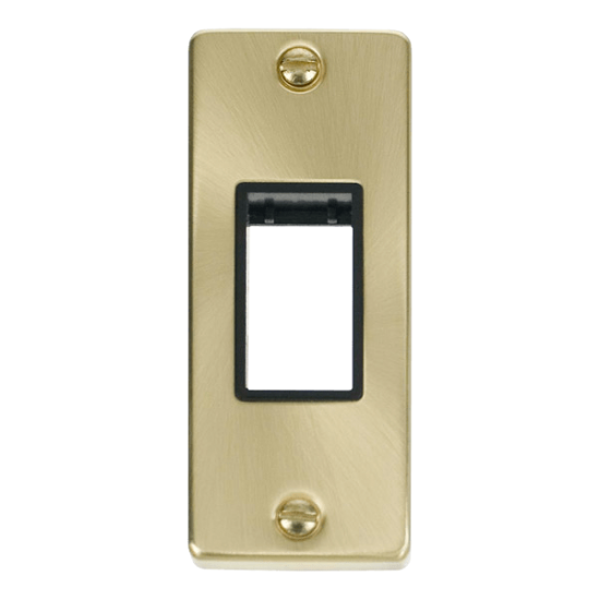 VPSB471BK Deco Single Architrave Plate & Aperture