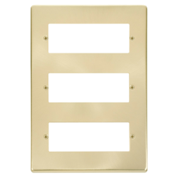 VPSB518 Deco 18 Minigrid Module Plate - Satin Bras