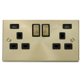 Victorian Satin Brass - Scolmore Click