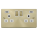 Victorian Satin Brass - White Inserts - Scolmore Click