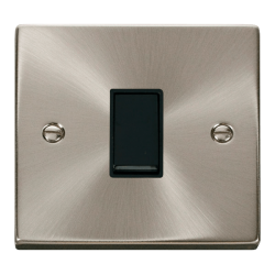 VPSC011BK Deco 1 Gang 2 Way 10AX Switch - Black