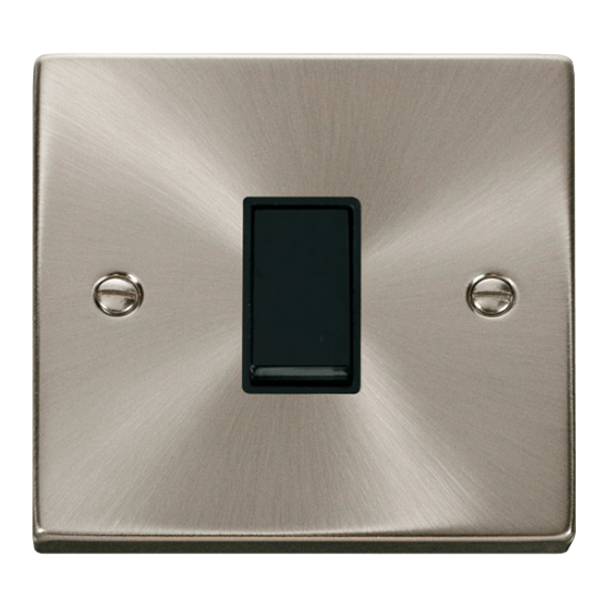 VPSC011BK Deco 1 Gang 2 Way 10AX Switch - Black
