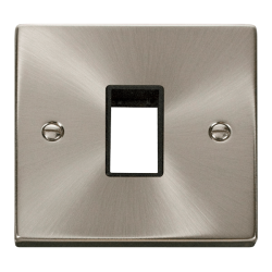 VPSC401BK Deco 1 Gang Plate Single Aperture - Blac