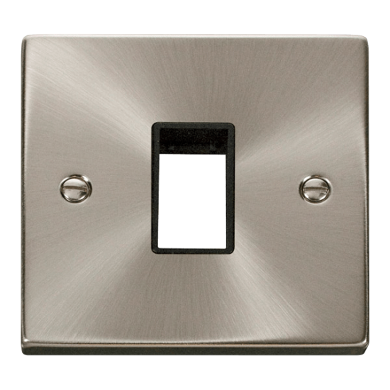VPSC401BK Deco 1 Gang Plate Single Aperture - Blac