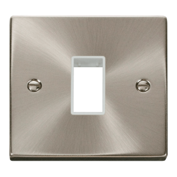 VPSC401WH Deco 1 Gang Plate Single Aperture - Whit