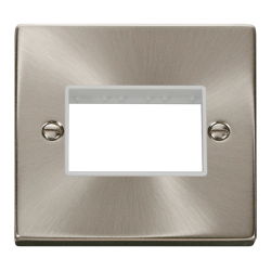 VPSC403WH Deco 1 Gang Plate Triple Aperture - Whit