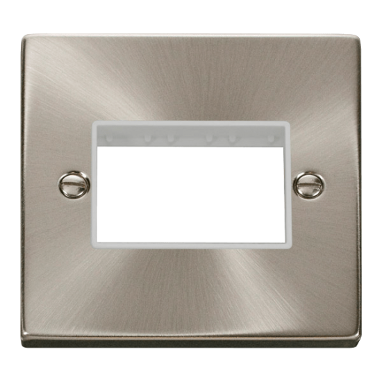VPSC403WH Deco 1 Gang Plate Triple Aperture - Whit