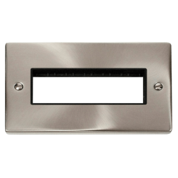 VPSC426BK Deco 2 Gang Plate 6 In-Line Aperture - B