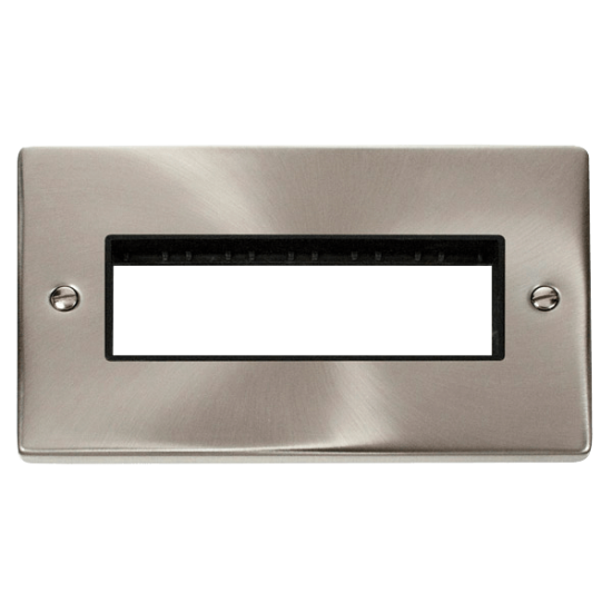 VPSC426BK Deco 2 Gang Plate 6 In-Line Aperture - B