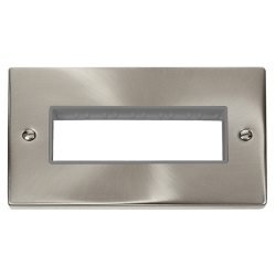 VPSC426GY Deco 2 Gang MiniGrid© Unfurnished Plate
