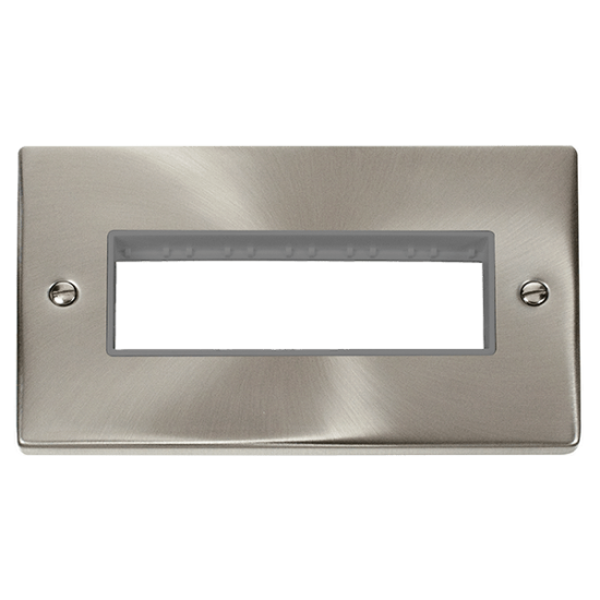 VPSC426GY Deco 2 Gang MiniGrid© Unfurnished Plate
