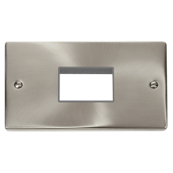 VPSC432GY Deco 2 Gang MiniGrid© Unfurnished Plate