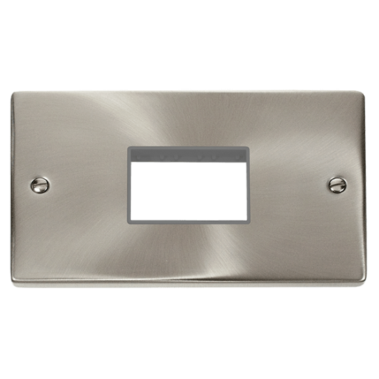 VPSC432GY Deco 2 Gang MiniGrid© Unfurnished Plate