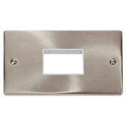 VPSC432WH Deco Double Minigrid Plate Triple Apertu
