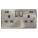 Victorian Satin Chrome - Grey Inserts - Scolmore Click