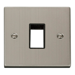 VPSS401BK Deco 1 Gang Plate Single Aperture - Blac