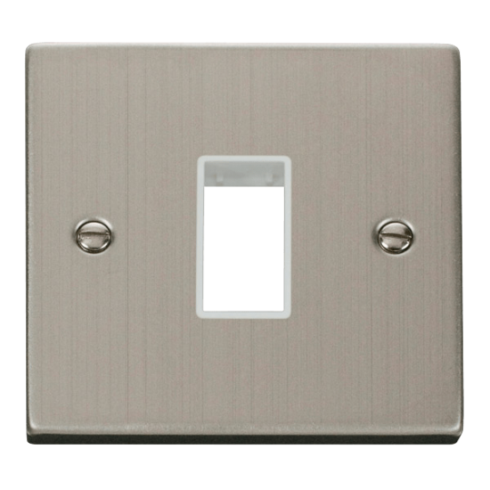 VPSS401WH Deco 1 Gang Plate Single Aperture - Whit