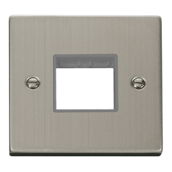VPSS402GY Deco 1 Gang MiniGrid© Unfurnished Plate