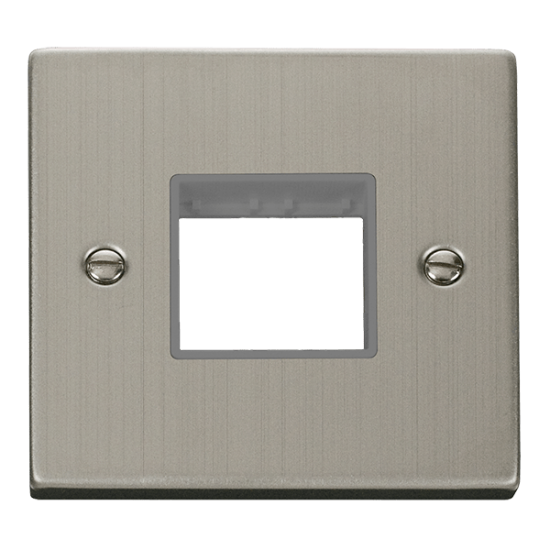 VPSS402GY Deco 1 Gang MiniGrid© Unfurnished Plate