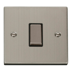 VPSS411BK Deco 1 Gang 2 Way 'Ingot' 10AX Switch -