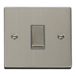VPSS411GY Deco 10AX Ingot 1 Gang 2 Way Plate Switc