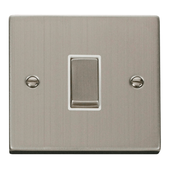 VPSS411WH Deco 1 Gang 2 Way 'Ingot' 10AX Switch -